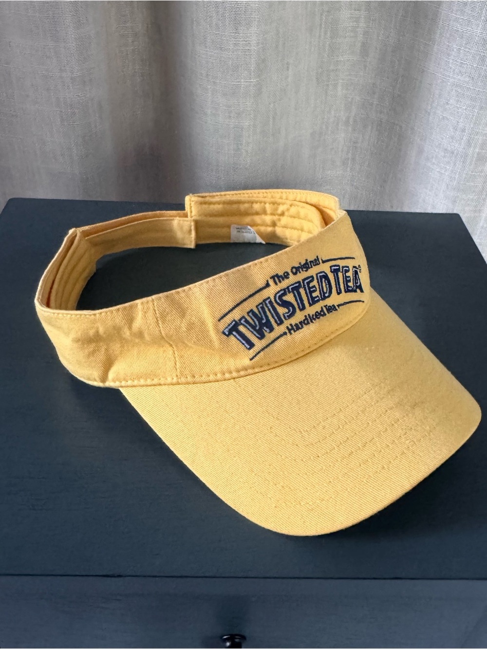 Twisted tea yellow visor